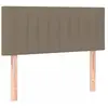 vidaXL Tête de lit Taupe 80x5x78/88 cm Tissu
