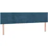 vidaXL Têtes de lit 2 pcs Bleu foncé 80x5x78/88 cm Velours