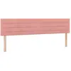 vidaXL Têtes de lit 2 pcs Rose 80x5x78/88 cm Velours
