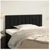 vidaXL Tête de lit Noir 80x5x78/88 cm Velours