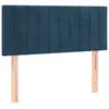 vidaXL Tête de lit Bleu foncé 80x5x78/88 cm Velours
