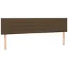 vidaXL Têtes de lit 2 pcs Marron Foncé 80x5x78/88 cm Tissu
