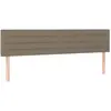vidaXL Têtes de lit 2 pcs Taupe 80x5x78/88 cm Tissu