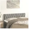 vidaXL Têtes de lit 2 pcs Gris clair 72x7x78/88 cm Velours