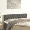 vidaXL Têtes de lit 2 pcs Gris foncé 72x7x78/888 cm Velours