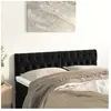vidaXL Têtes de lit 2 pcs Noir 72x7x78/88 cm Velours