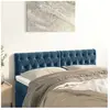 vidaXL Têtes de lit 2 pcs Bleu foncé 72x7x78/88 cm Velours