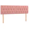 vidaXL Têtes de lit 2 pcs Rose 72x7x78/88 cm Velours