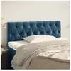 vidaXL Tête de lit Bleu foncé 100x7x78/88 cm Velours