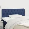 vidaXL Tête de lit Bleu 90x7x78/88 cm Tissu