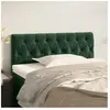 vidaXL Tête de lit Vert foncé 90x7x78/88 cm Velours