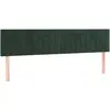 vidaXL Têtes de lit 2 pcs Vert foncé 100x5x78/88 cm Velours