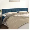 vidaXL Têtes de lit 2 pcs Bleu foncé 90x5x78/88 cm Velours