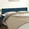vidaXL Têtes de lit 2 pcs Bleu foncé 100x5x78/88 cm Velours