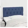 vidaXL Tête de lit Bleu 80x7x78/88 cm Tissu