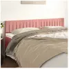 vidaXL Têtes de lit 2 pcs Rose 80x5x78/88 cm Velours