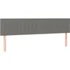 vidaXL Têtes de lit 2 pcs Gris foncé 90x5x78/88 cm Tissu
