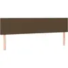 vidaXL Têtes de lit 2 pcs Marron Foncé 90x5x78/88 cm Tissu