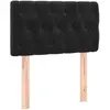 vidaXL Tête de lit Noir 80x7x78/88 cm Velours