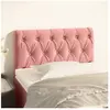 vidaXL Tête de lit Rose 80x7x78/88 cm Velours