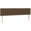 vidaXL Têtes de lit 2 pcs Marron Foncé 80x5x78/88 cm Tissu