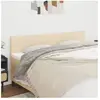 vidaXL Têtes de lit 2 pcs Crème 80x5x78/88 cm Tissu