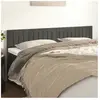 vidaXL Têtes de lit 2 pcs Gris foncé 80x5x78/88 cm Velours