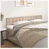 vidaXL Têtes de lit 2 pcs Cappuccino 80x5x78/88 cm Similicuir