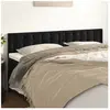 vidaXL Têtes de lit 2 pcs Noir 80x5x78/88 cm Velours