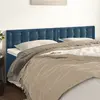 vidaXL Têtes de lit 2 pcs Bleu foncé 80x5x78/88 cm Velours
