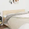 vidaXL Têtes de lit 2 pcs Crème 80x5x78/88 cm Tissu
