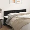 vidaXL Têtes de lit 2 pcs Noir 80x5x78/88 cm Similicuir