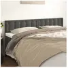 vidaXL Têtes de lit 2 pcs Gris foncé 100x5x78/88 cm Velours
