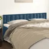 vidaXL Têtes de lit 2 pcs Bleu foncé 100x5x78/88 cm Velours