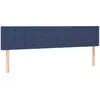 vidaXL Têtes de lit 2 pcs Bleu 90x5x78/88 cm Tissu