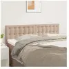 vidaXL Têtes de lit 2 pcs Cappuccino 72x5x78/88 cm Similicuir