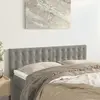 vidaXL Têtes de lit 2 pcs Gris clair 72x5x78/88 cm Velours