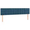 vidaXL Têtes de lit 2 pcs Bleu foncé 90x5x78/88 cm Velours