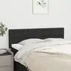 vidaXL Têtes de lit 2 pcs Noir 72x5x78/88 cm Tissu