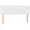 vidaXL Têtes de lit 2 pcs Blanc 72x5x78/88 cm Similicuir