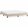 vidaXL Cadre de lit sans Matelas - Cappuccino 160x200 cm - Similicuir
