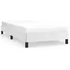vidaXL Cadre de lit Blanc 100x200 cm Similicuir