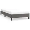 vidaXL Cadre de lit Gris 100x200 cm Similicuir