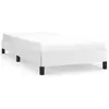 vidaXL Cadre de lit Blanc 90x190 cm Similicuir
