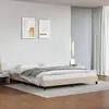 vidaXL Vidaxl Cadre De Lit Sans Matelas Cappuccino 180x200 Cm Similicuir