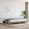 vidaXL Cadre de lit Taupe 200x200 cm Tissu