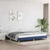 vidaXL Cadre de lit Bleu 200x200 cm Tissu
