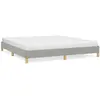 vidaXL Cadre de lit Gris clair 180x200 cm Tissu