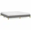 vidaXL Cadre de lit Gris foncé 180 x 200 cm Tissu