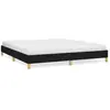 vidaXL Cadre de lit Noir 180 x 200 cm Tissu